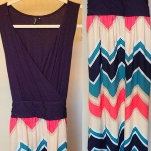 Semi Wrap Maxi Dress